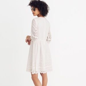 Madewell Eyelet Lattice Dress